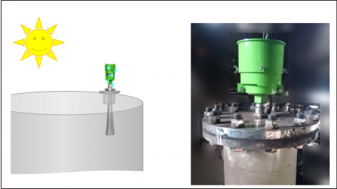 마이크로파 레벨계용 커버 (Sunshade)의 소개